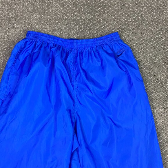 Vintage 90s Nike Gray Tag Windbreaker Pants Men's XL Fit Like Medium Nylon Blue - Picture 4 of 16